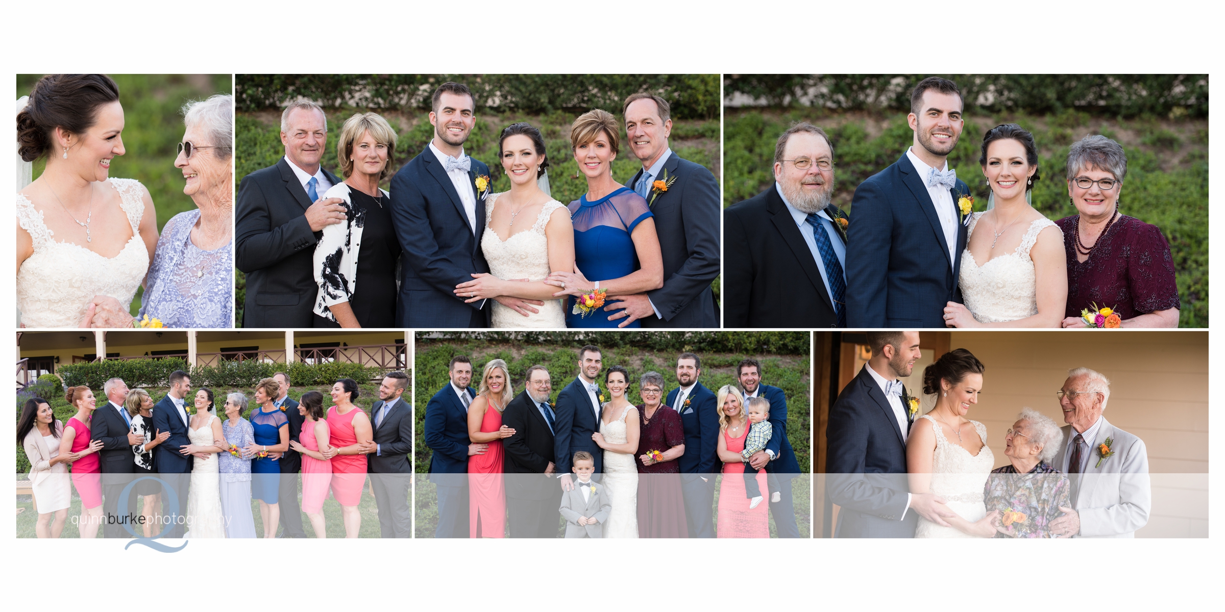 family wedding portraits at zenith