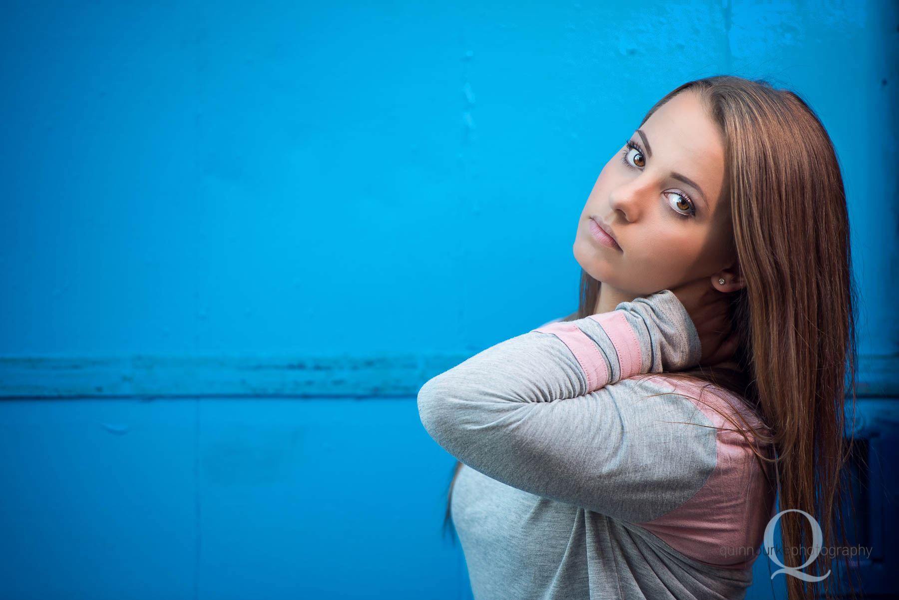 downtown salem high school senior portrait